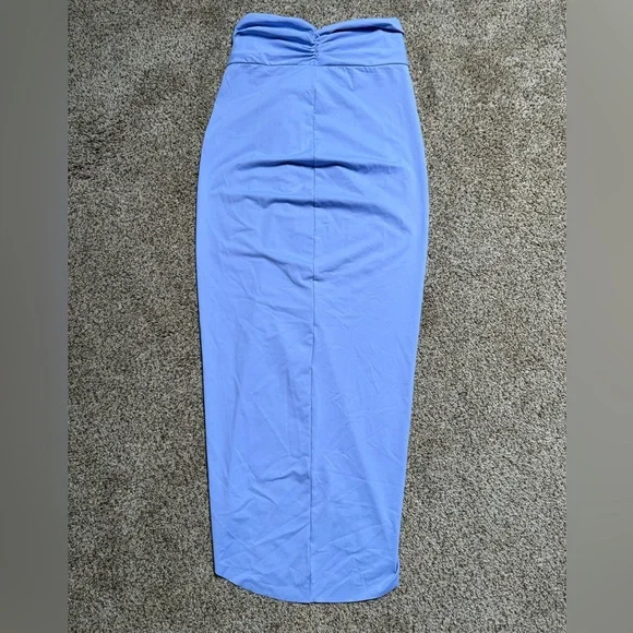 SKIMS NWT Sarong Coverup Skirt Ruched Back Knotted Front Side Slit Front Medium - Picture 8 of 8